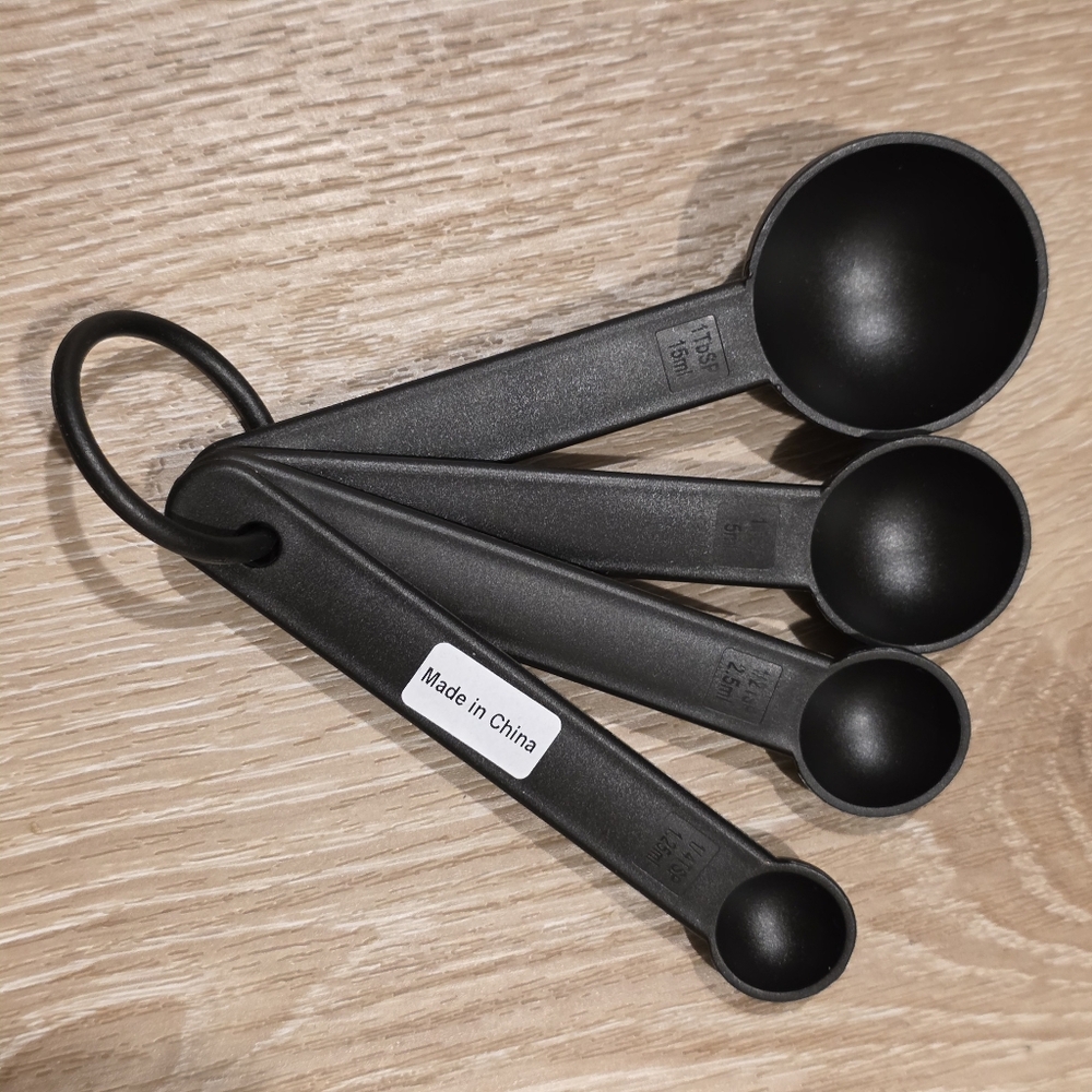 Black Measuring Spoons Set